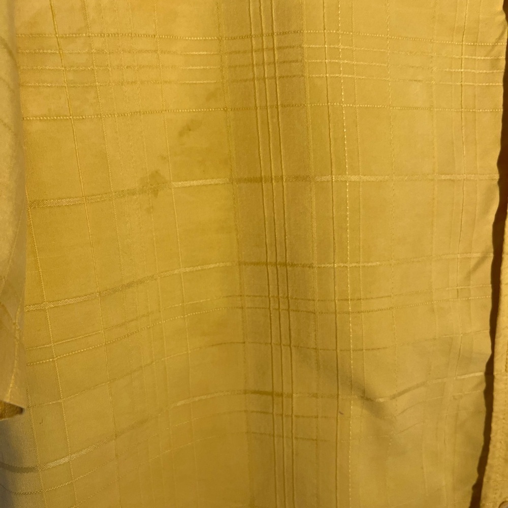 Tommy Bahama Mens Silk & Cotton Blend Yellow Shirt Hawaiian Tropical Size L - Picture 3 of 5